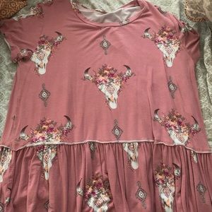 Stretchy bullhead blouse